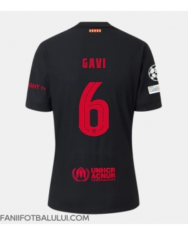 Barcelona Paez Gavi #6 Tricou Fotbal Replică 2024-25 Barbati Deplasare